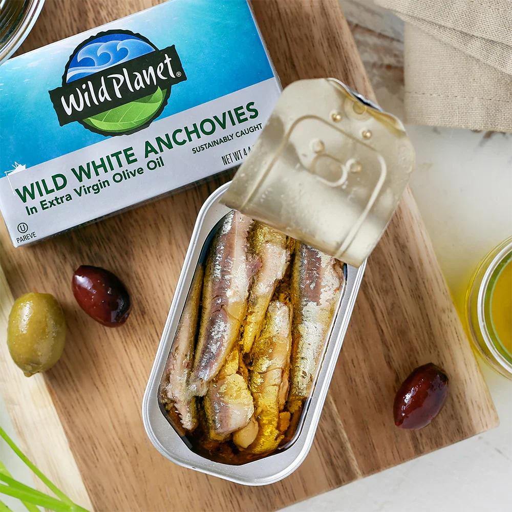 Wild White Anchovies In Extra Virgin Olive Oil