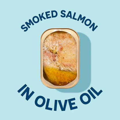 Wild Smoked Pink Salmon Fillets in Extra Virgin Olive Oil