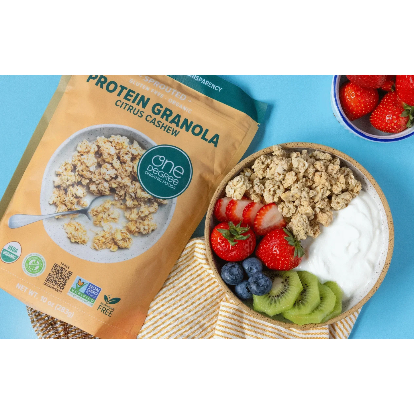 Organic Protein Citrus Cashew Granola