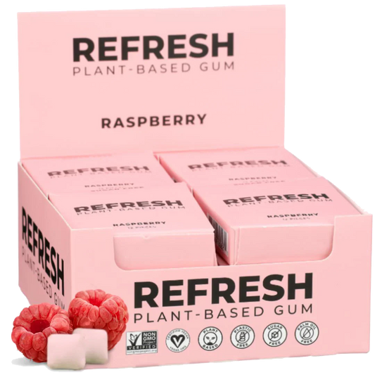 Raspberry Plant Based Gum (12 Pack)
