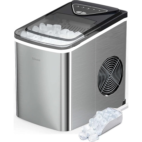Countertop Bullet Ice Maker (26 Lbs) - Stainless Steel