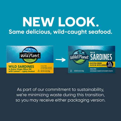 Wild Sardines In Extra Virgin Olive Oil with Lemon
