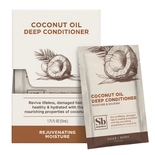 Soapbox Deep Conditioner Packet Coconut Oil Rejuvenating (12 CT)