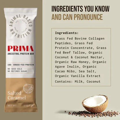 Ancestral Protein Bar - Salted Caramel (7 Pack)