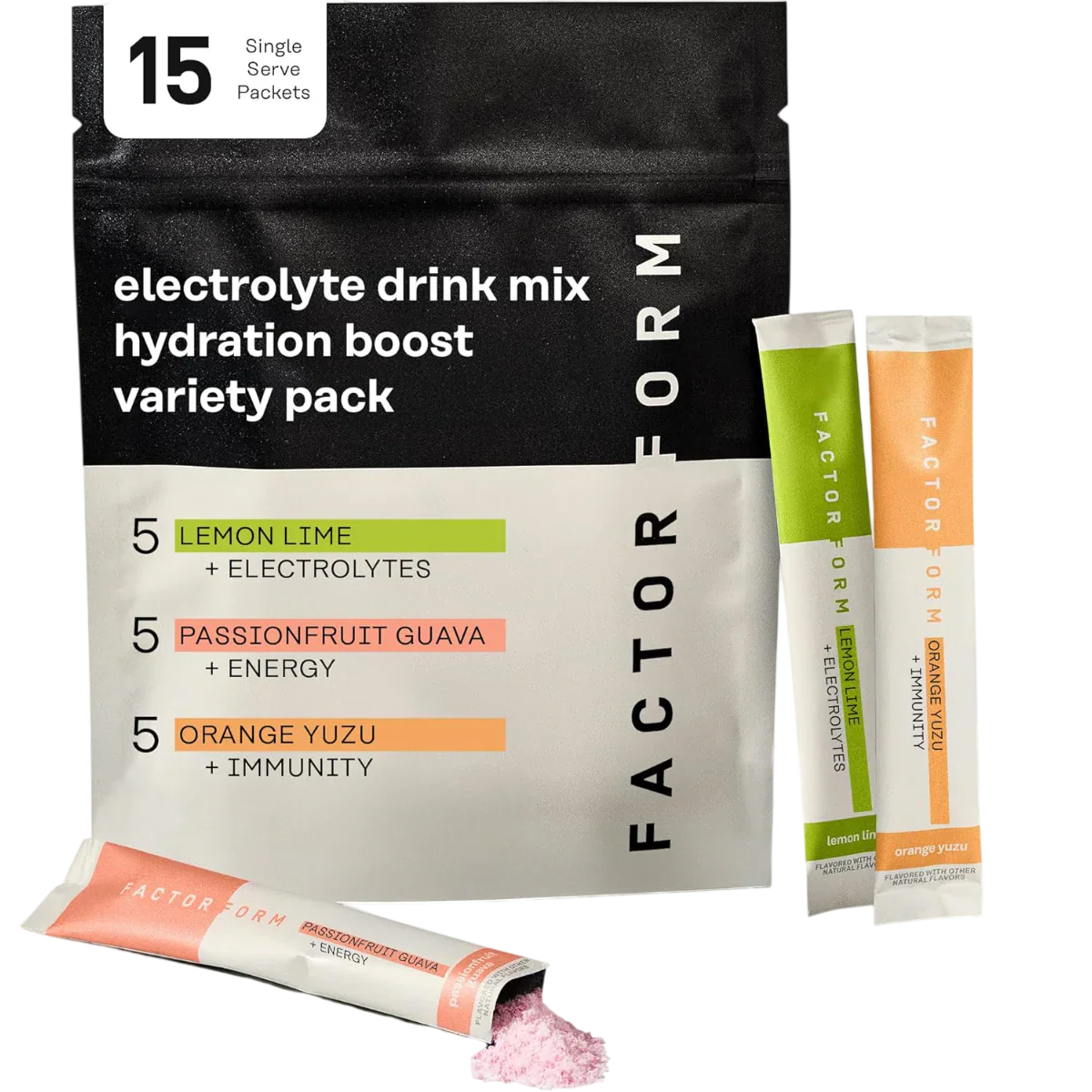 Hydration Boost Electrolyte Powder - Variety Pack (15 Packets)