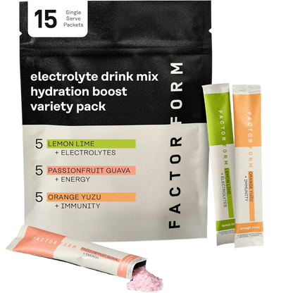 Hydration Boost Electrolyte Powder - Variety Pack (15 Packets)