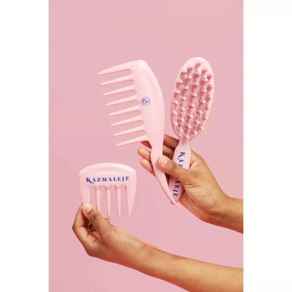 KurlsPlus Paddle Hair Comb - Pink
