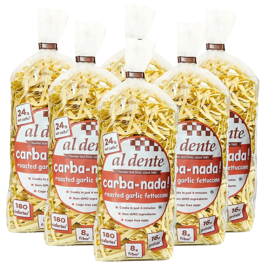Carba-Nada Roasted Garlic Egg Fettuccine (6 Pack)