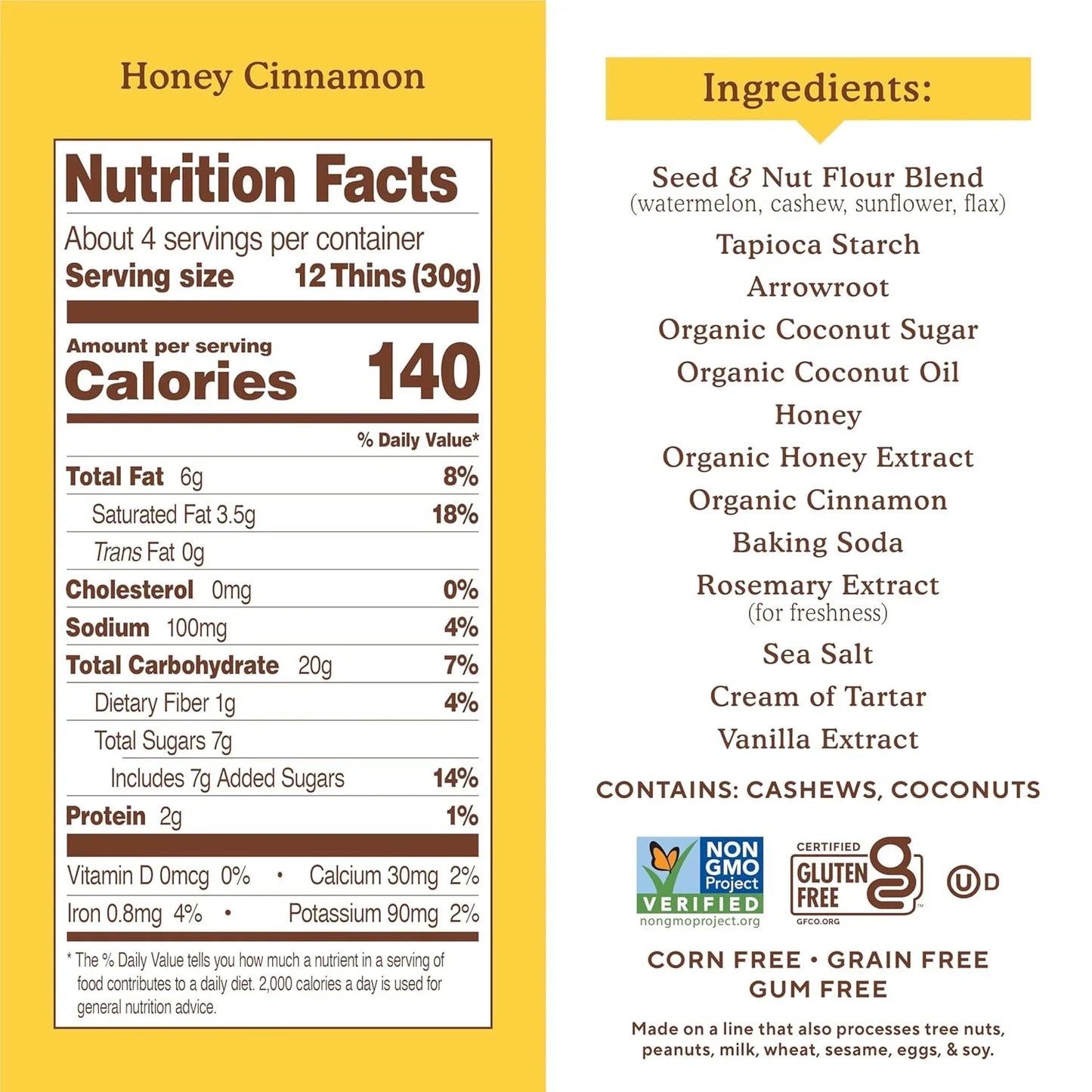 Honey Cinnamon Sweet Thins