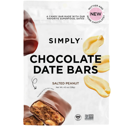 Salted Peanut Chocolate Date Bars