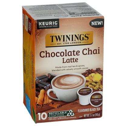 Chocolate Chai Latte Black Tea K-Cup Pods (10 CT)