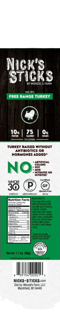 Turkey Snack Stick