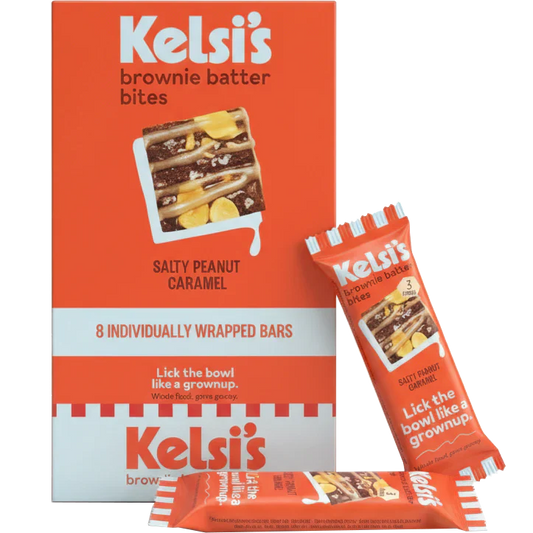 Salty Peanut Caramel Brownie Batter Bites (8 Pack)