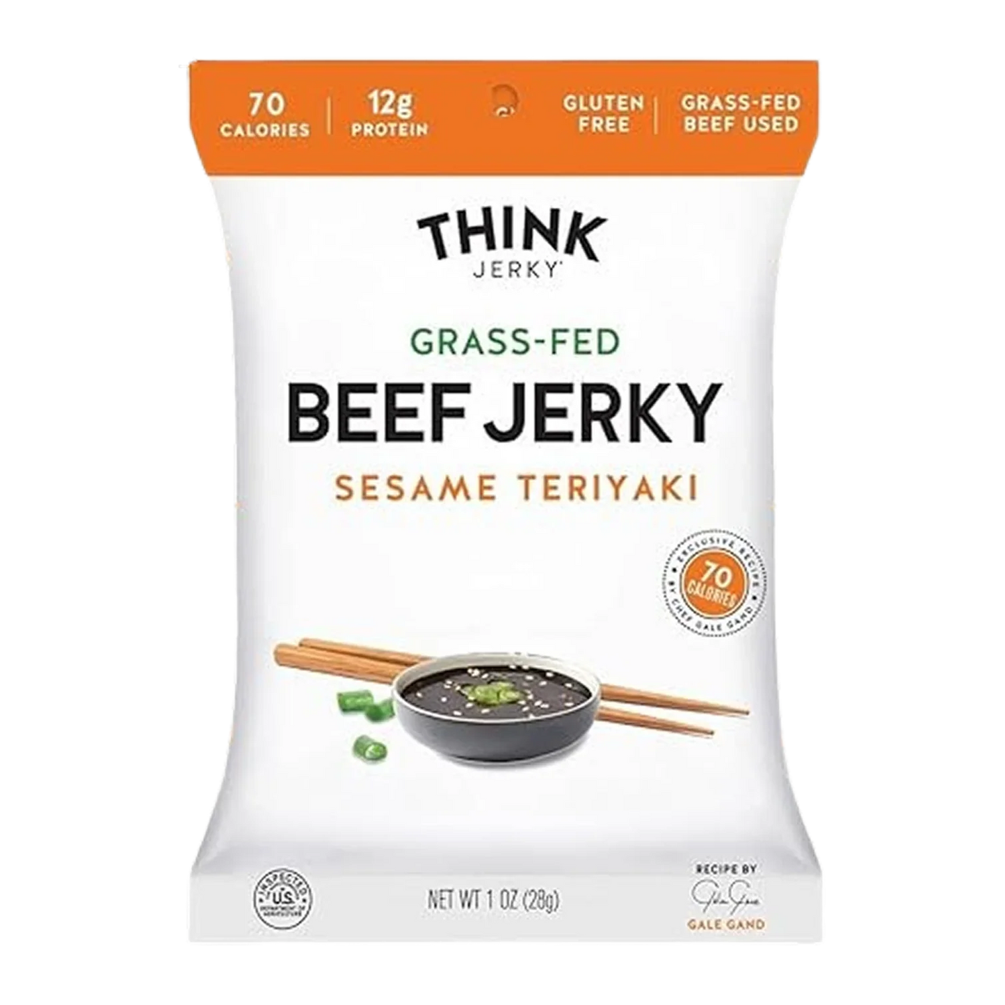 Sesame Teriyaki Beef Jerky Grass-Fed (8 Pack)