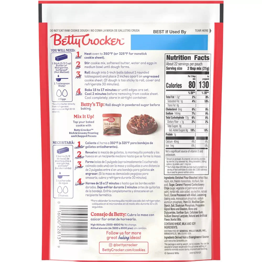 Chocolate Caramel Soft-Baked Cookie Mix