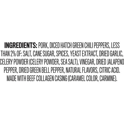 Hatch Green Chile Smoked Shorty Sausage
