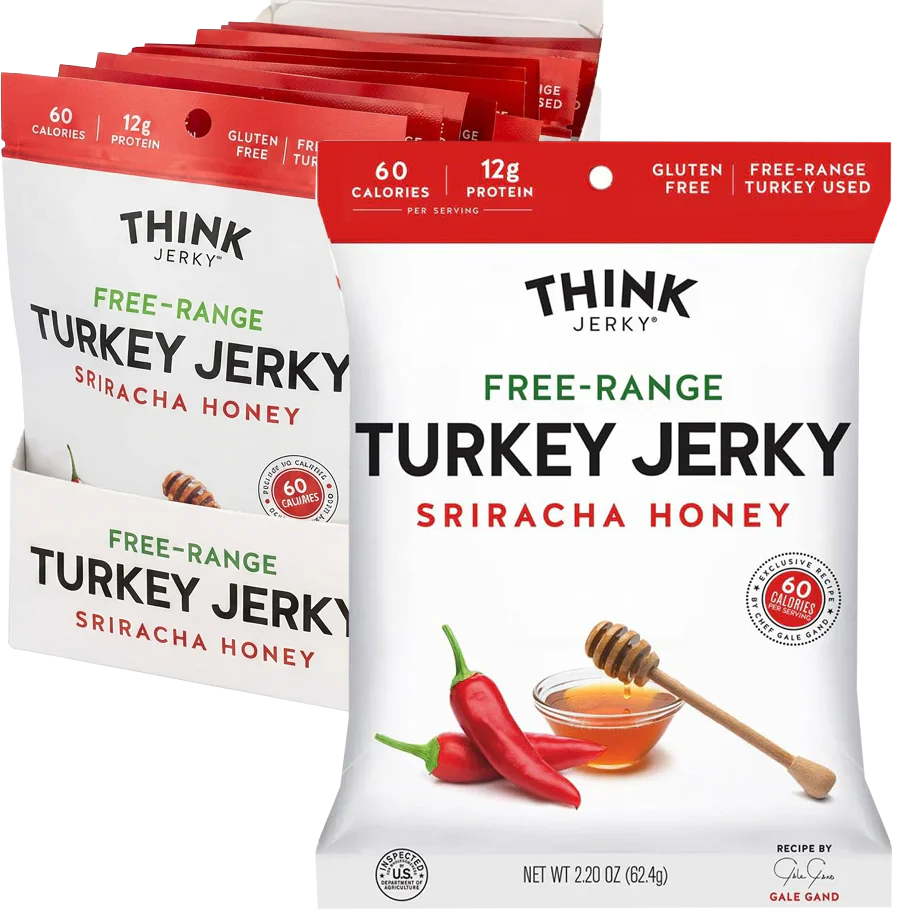 Free-Range Turkey Jerky Sriracha Honey (12 Pack)