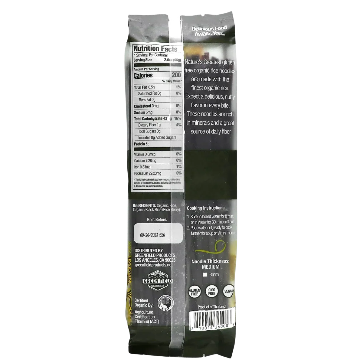 Organic Black Rice Noodles