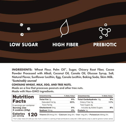 Romeos Dark Choco Fudge Cookies (8 CT)