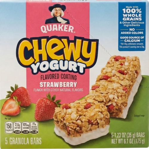 Quaker Chewy Yogurt Granola Bars Strawberry