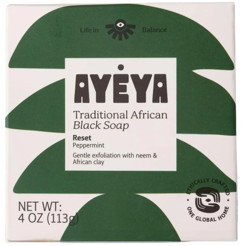 Traditional African Black Soap Bar - Reset