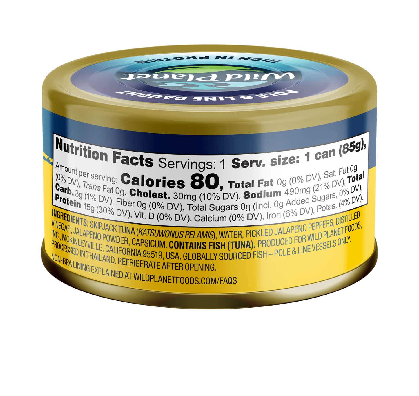 Premium Skipjack Wild Light Tuna with Jalapeño