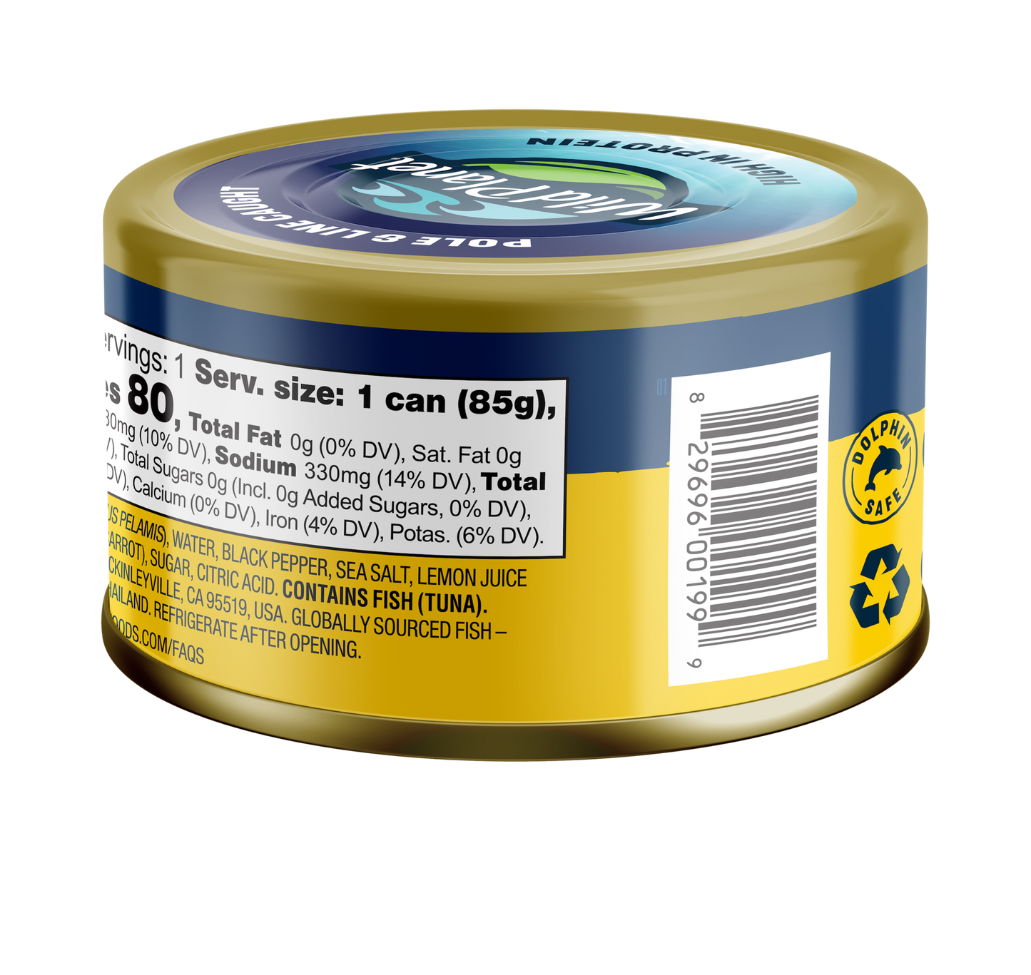 Premium Skipjack Wild Light Tuna with Lemon & Pepper