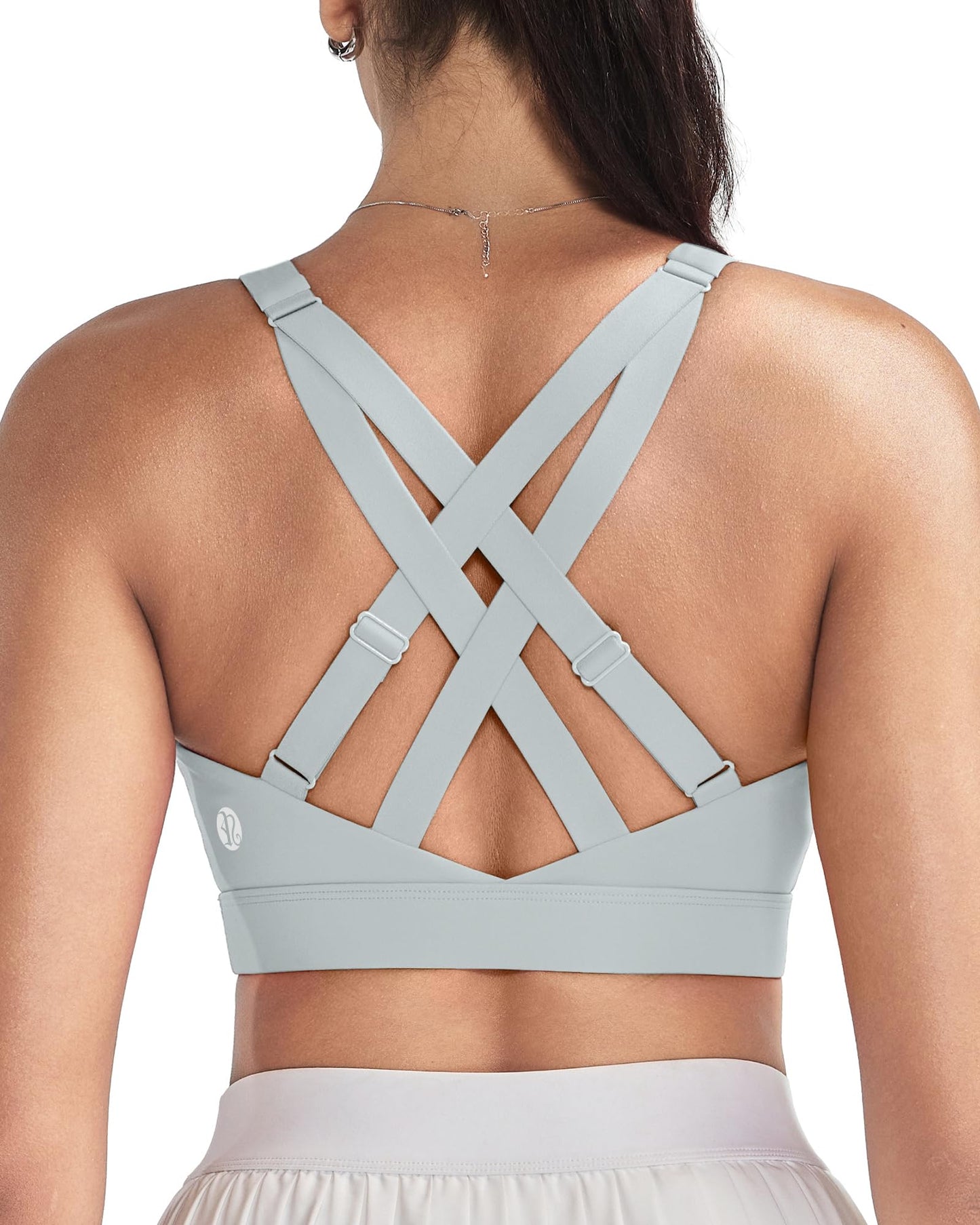 RUNNING GIRL® High-Impact Racerback Tank Sports Bra | Adjustable Straps & Fixed Cups