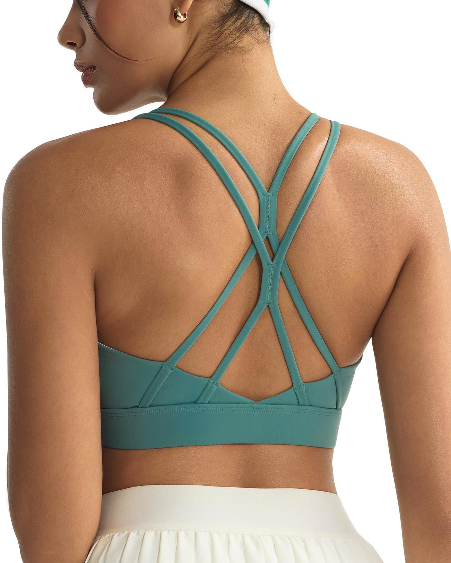 RUNNING GIRL® Sexy Crisscross Yoga Bra | Thin Breathable Strappy Back Sports Bra