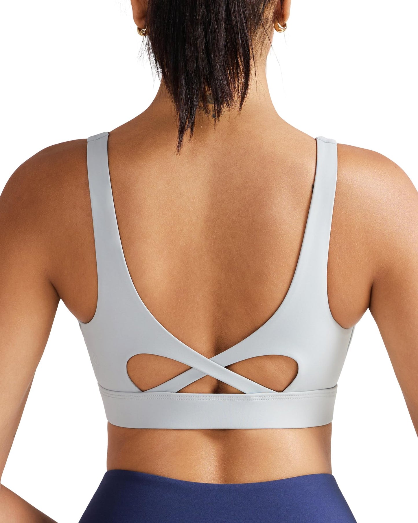 RUNNING GIRL® Medium-High Support Crisscross Back Molded Cup Sports Bra