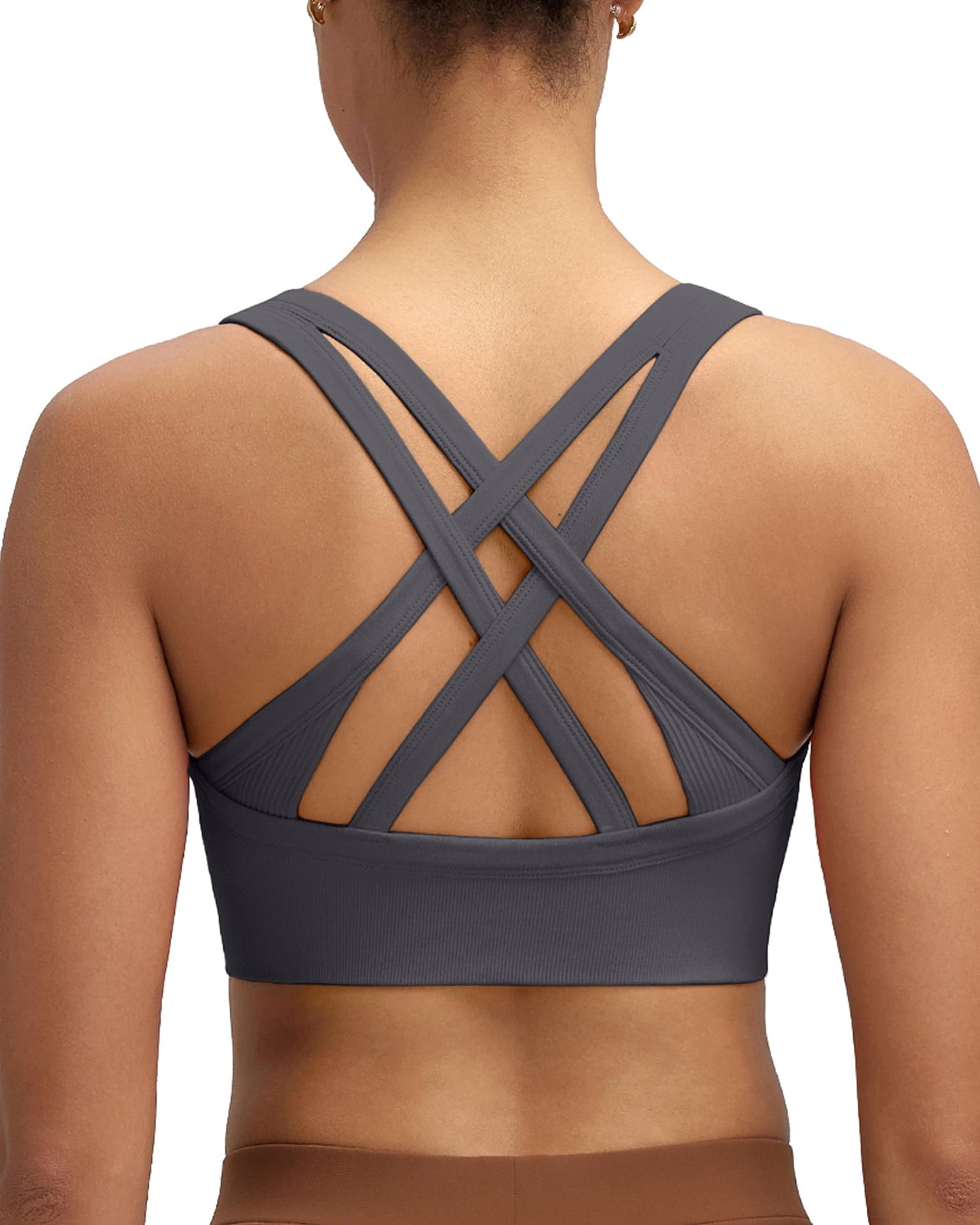 RUNNING GIRL® Strappy Criss-Cross Padded Yoga Bra