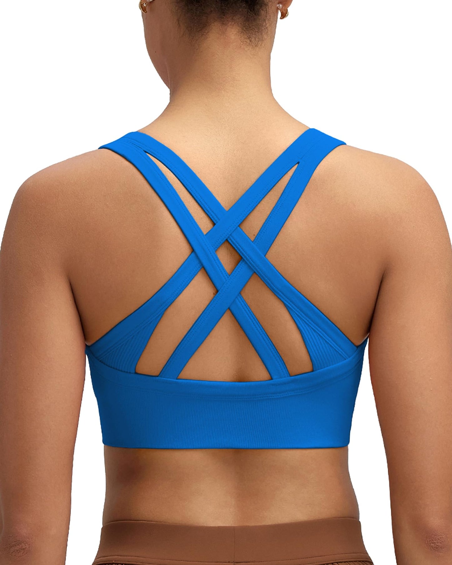RUNNING GIRL® Strappy Criss-Cross Padded Yoga Bra