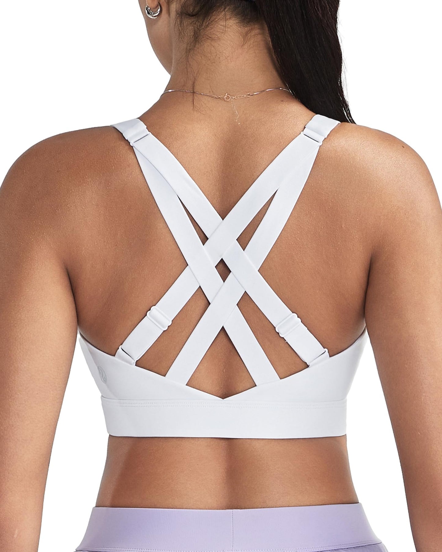 RUNNING GIRL® High-Impact Racerback Tank Sports Bra | Adjustable Straps & Fixed Cups