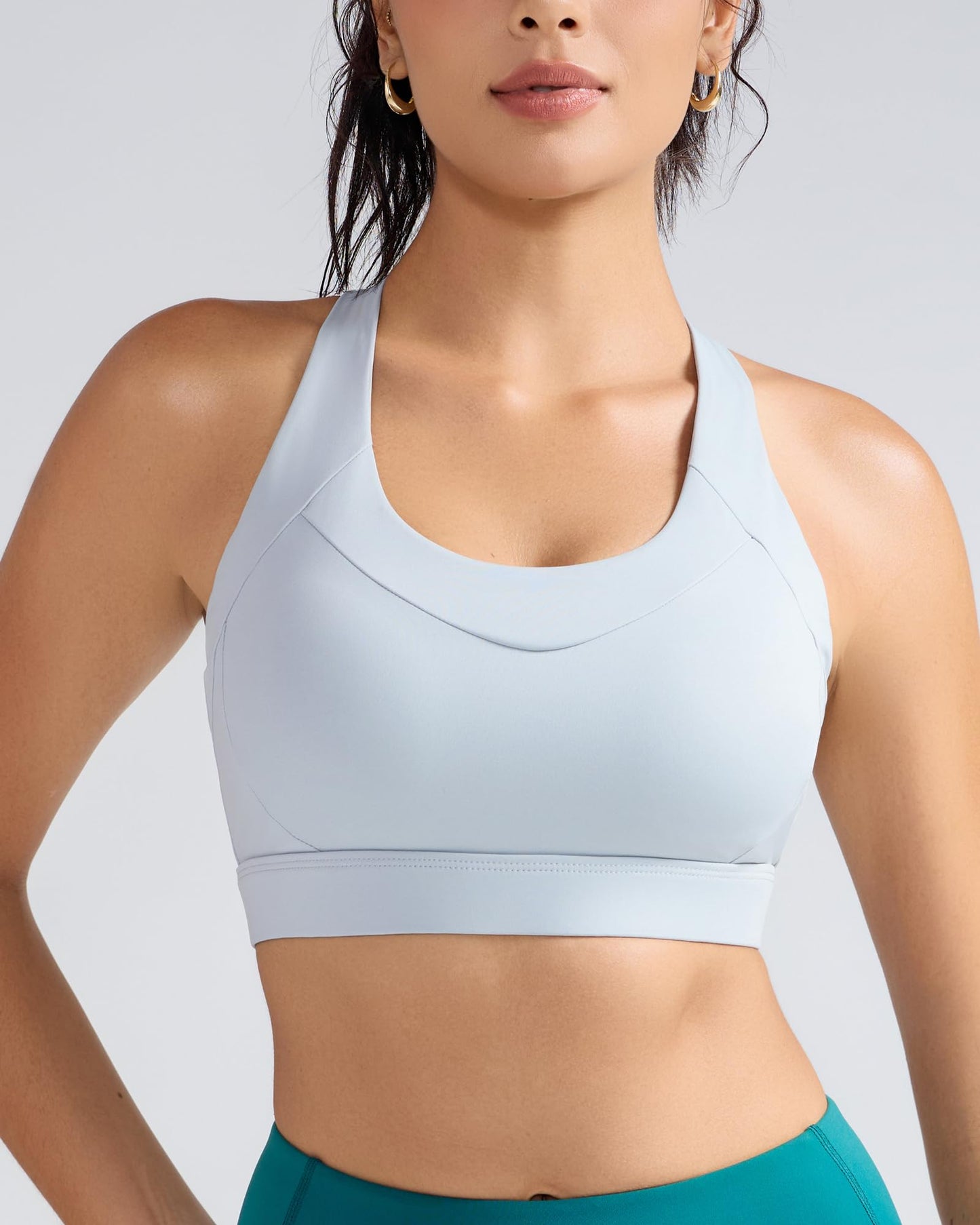 RUNNING GIRL® Medium-High Support Crisscross Back 2-1 Versatile Sports Bra