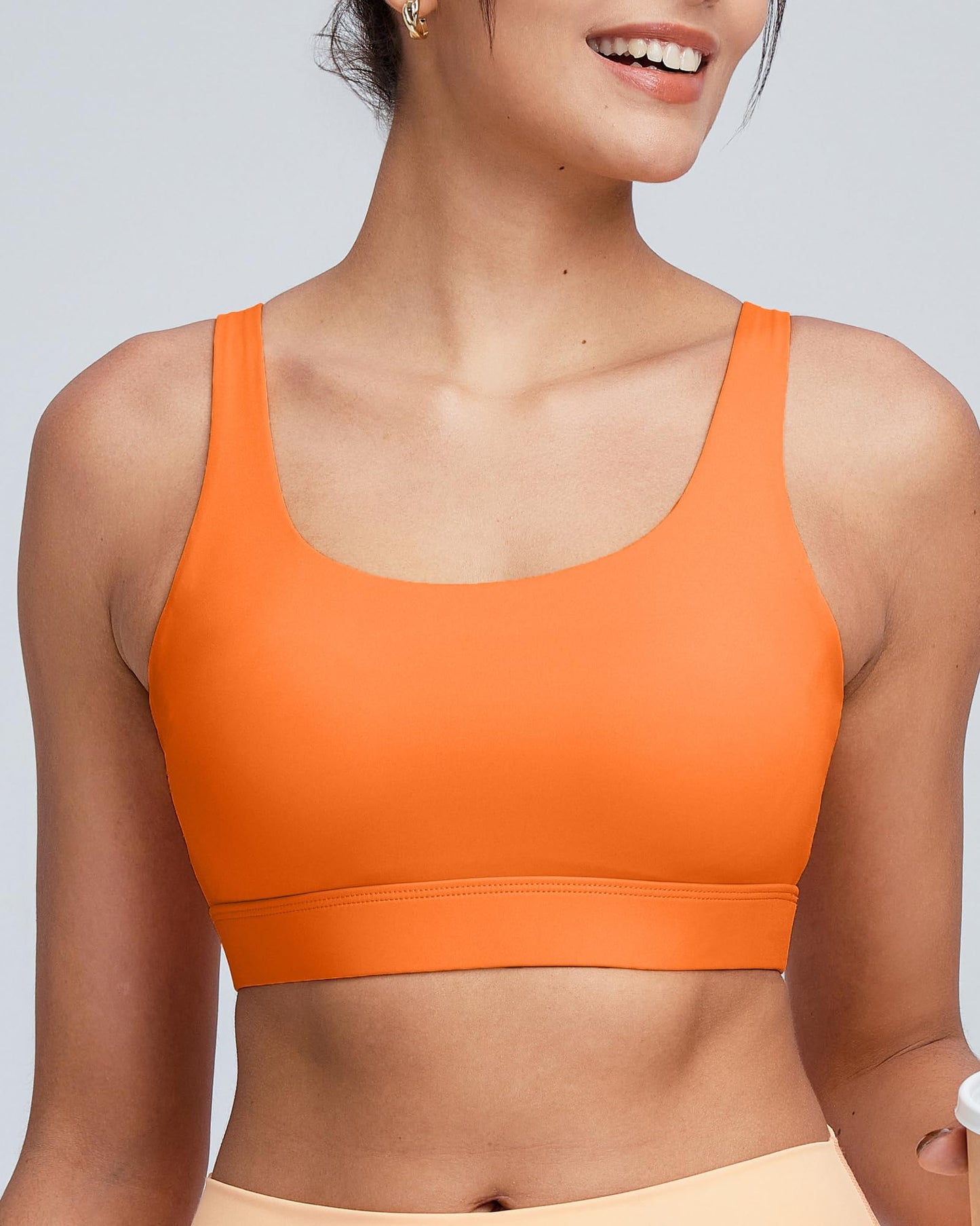 RUNNING GIRL® Medium-High Support Crisscross Back Molded Cup Sports Bra