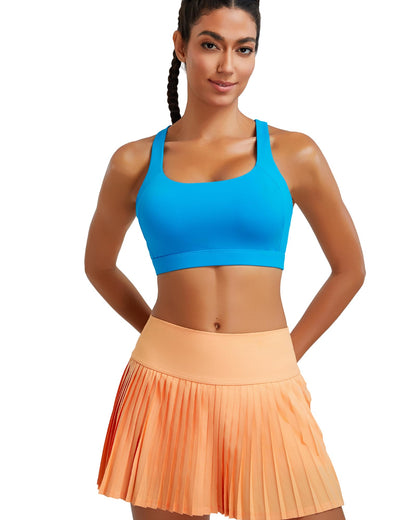 RUNNING GIRL® Women High Impact Sports Bra Crisscross Back Removable Cups