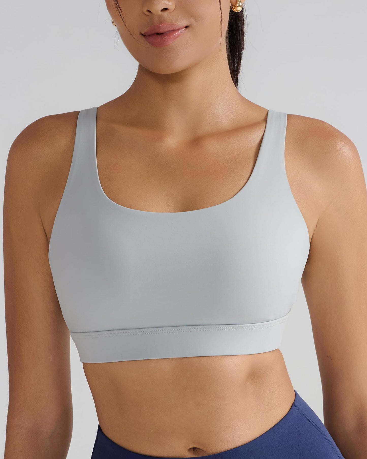 RUNNING GIRL® Medium-High Support Crisscross Back Molded Cup Sports Bra