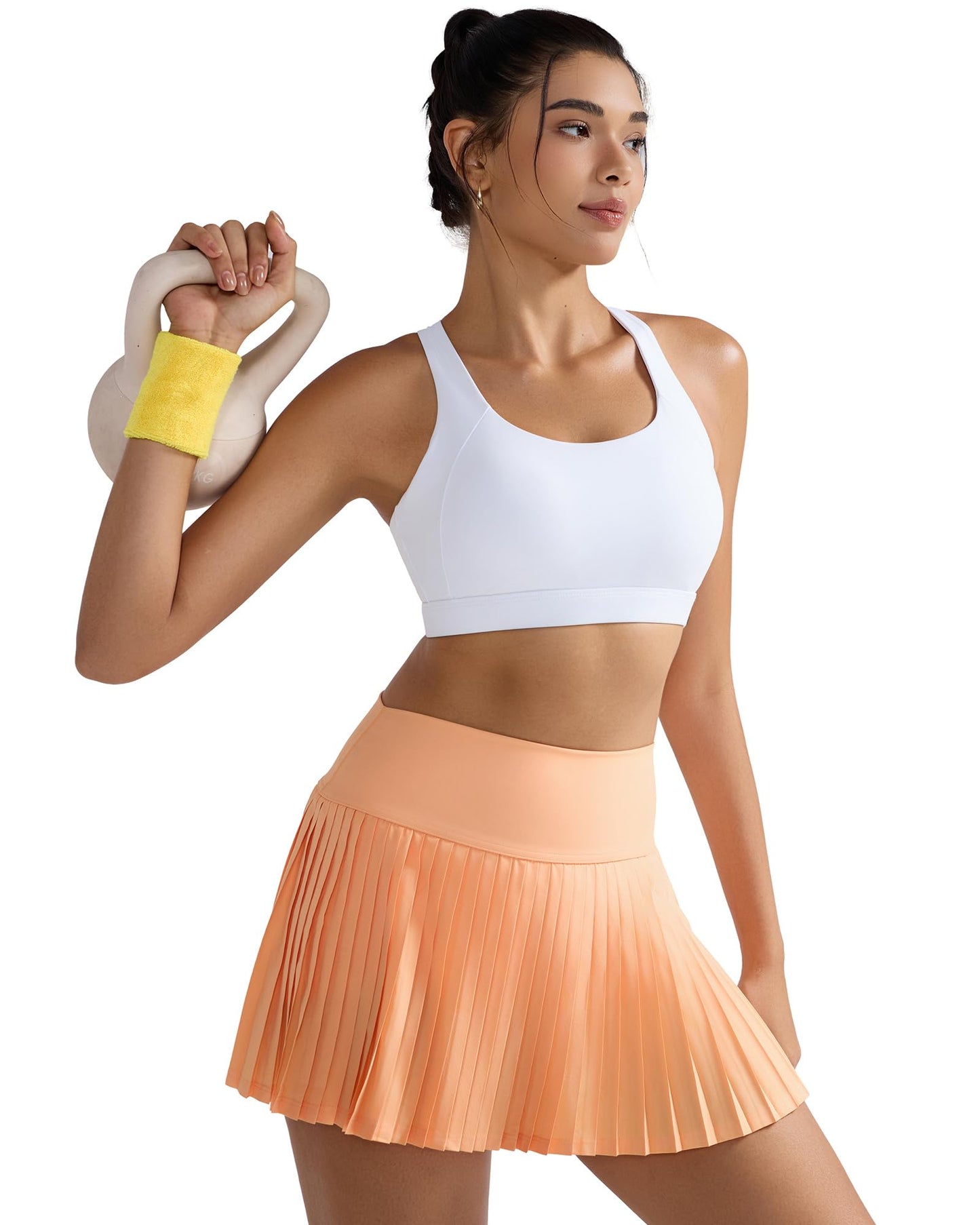 RUNNING GIRL® Women High Impact Sports Bra Crisscross Back Removable Cups