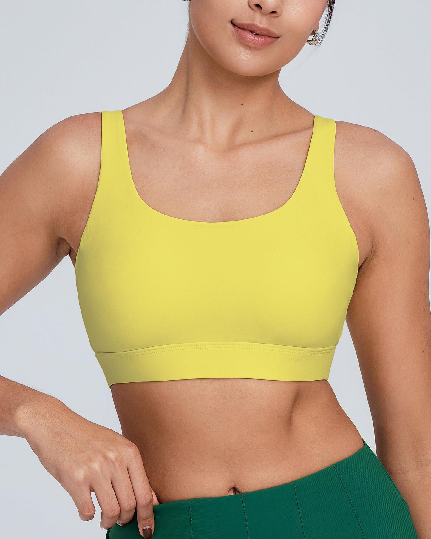 RUNNING GIRL® Medium-High Support Crisscross Back Molded Cup Sports Bra