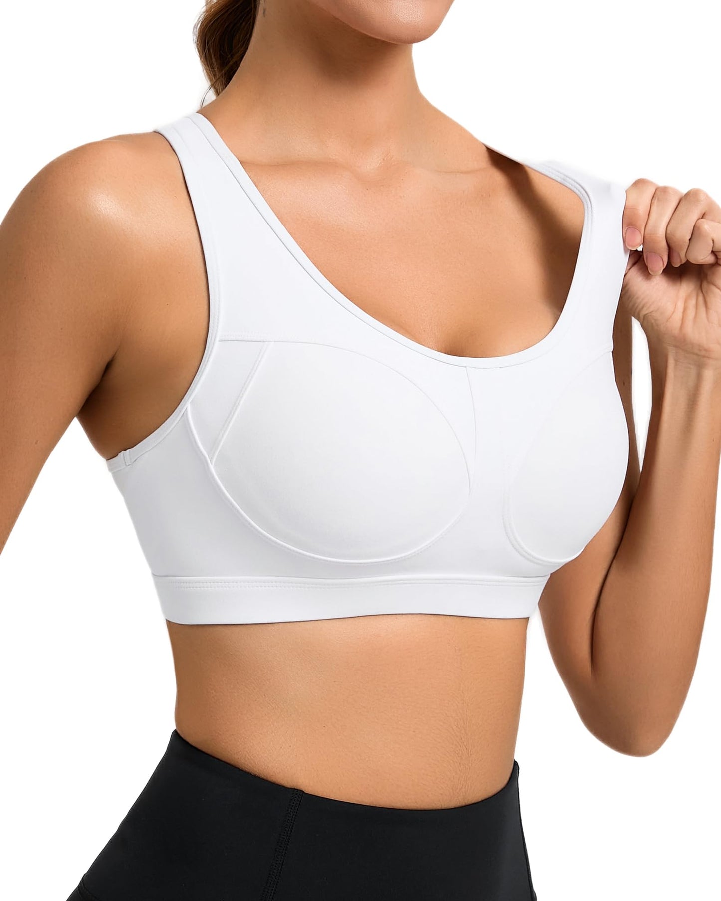 RUNNING GIRL® High-Impact Racerback Sports Bra | Molded Cup High Support Bra for Women