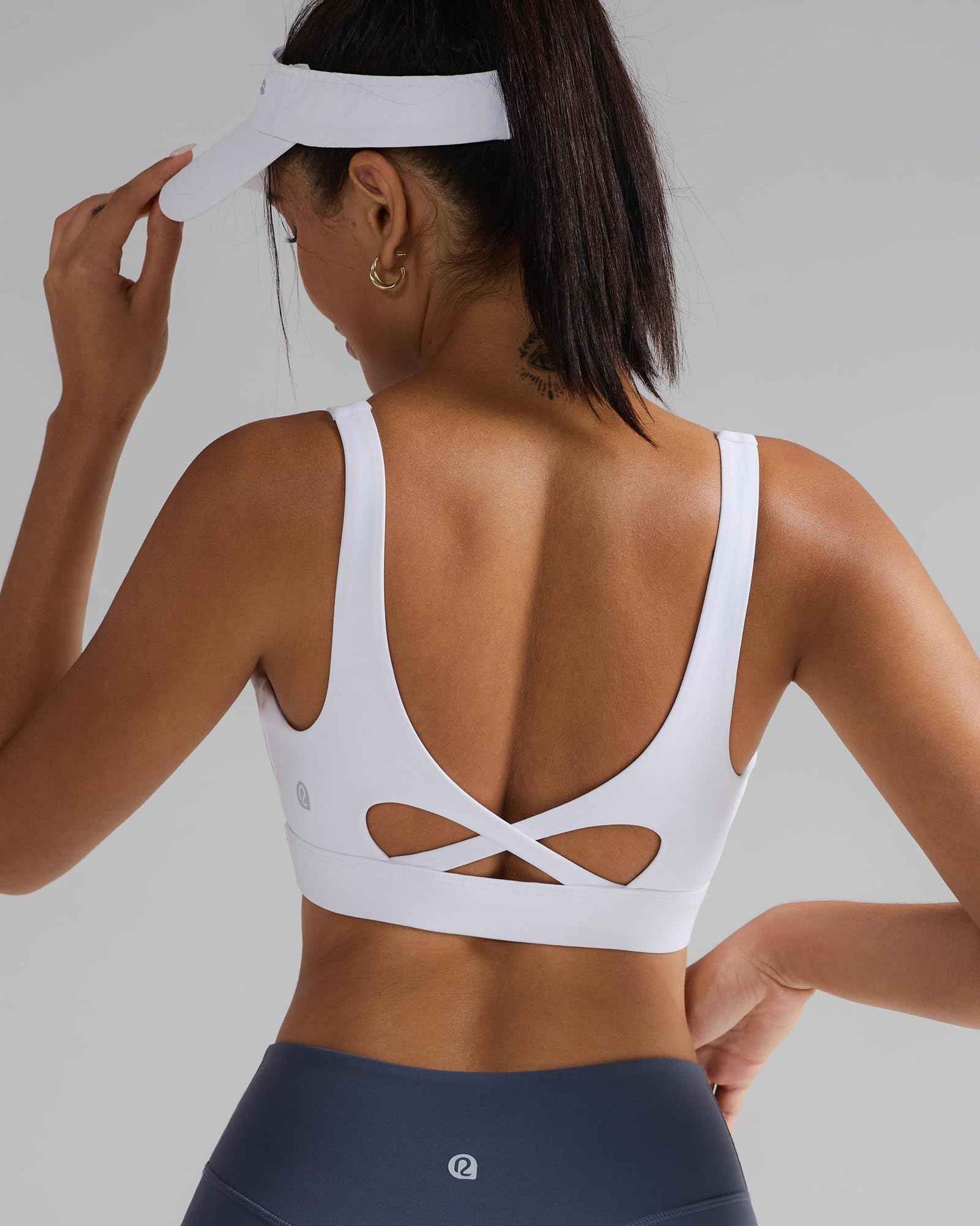 RUNNING GIRL® Medium-High Support Crisscross Back Molded Cup Sports Bra