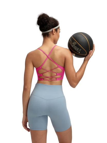 RUNNING GIRL® Sexy Criss-Cross Back Yoga Bra | Seamless Medium-Support Sports Bra