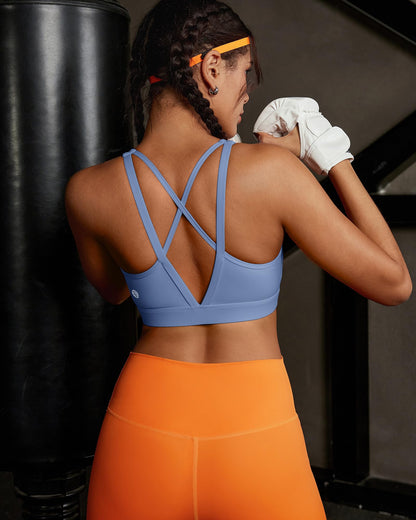 RUNNING GIRL® Medium-High Support Crisscross Back 2-in-1 Versatile Sports Bra