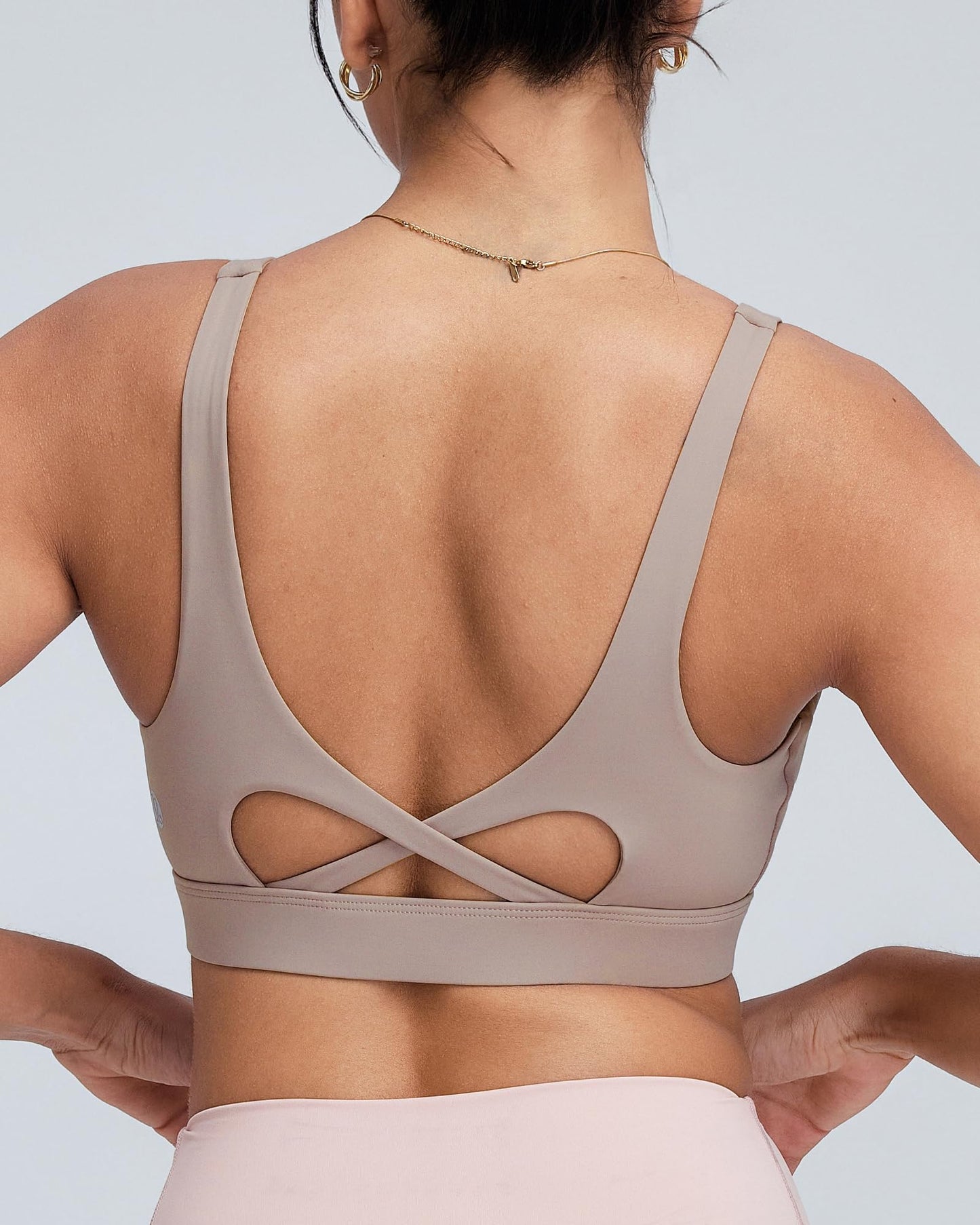 RUNNING GIRL® Medium-High Support Crisscross Back Molded Cup Sports Bra