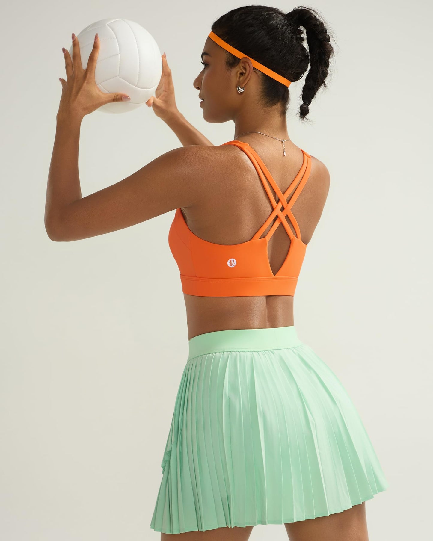 RUNNING GIRL® Medium-High Support Crisscross Back 2-1 Versatile Sports Bra