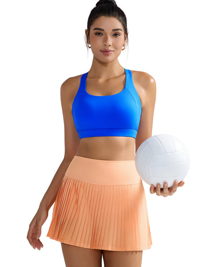 RUNNING GIRL® Women High Impact Sports Bra Crisscross Back Removable Cups