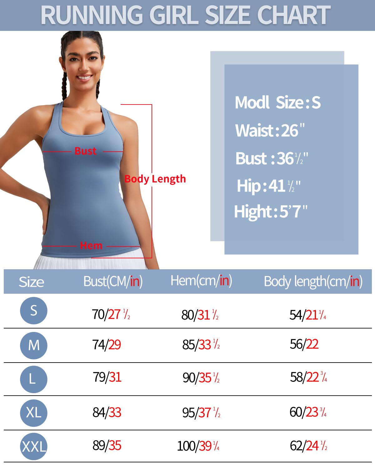 RUNNING GIRL® 2-in-1 Wide-Strap Racerback Tank Top | Built-in Bra Yoga Cami