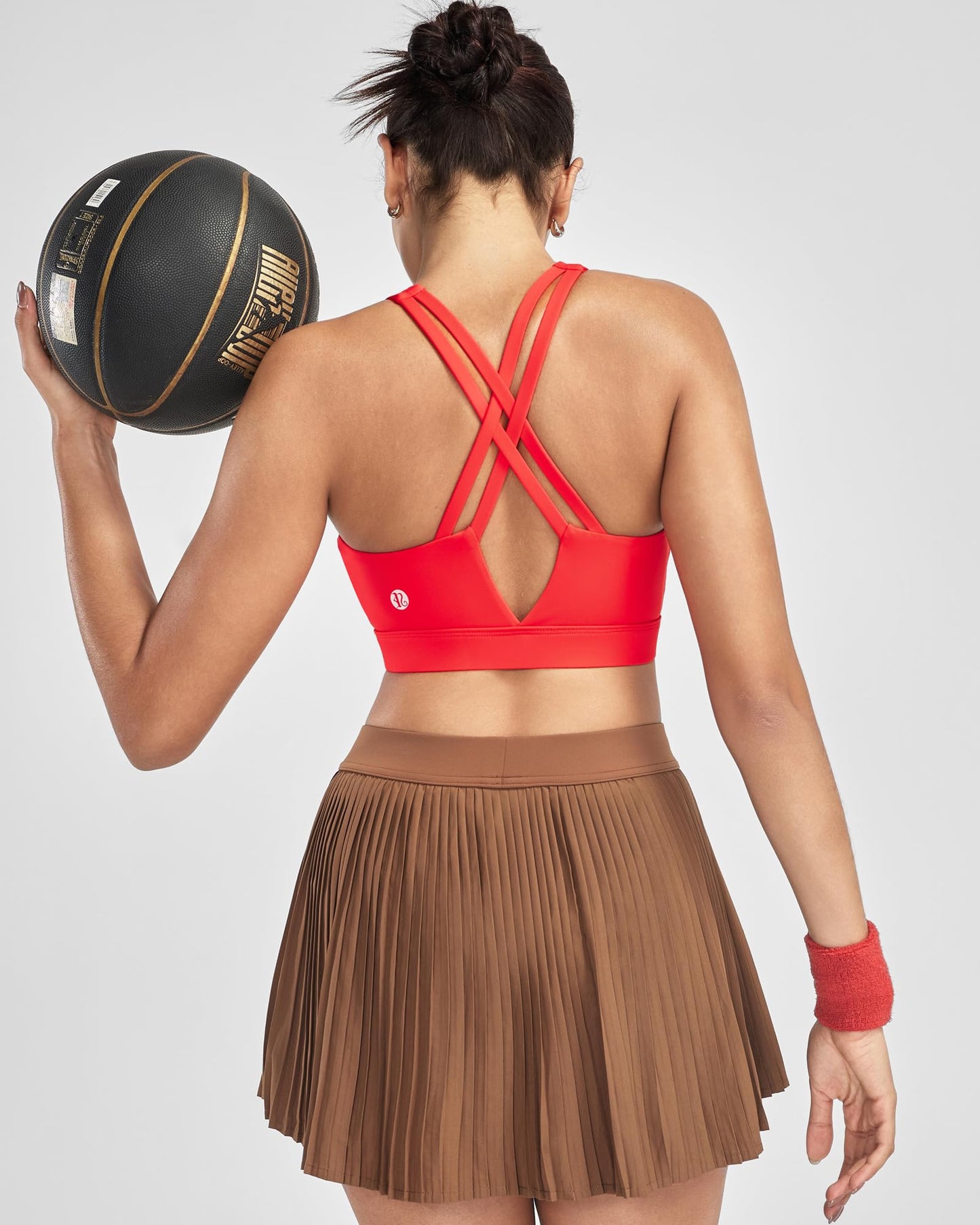 RUNNING GIRL® Medium-High Support Crisscross Back 2-1 Versatile Sports Bra