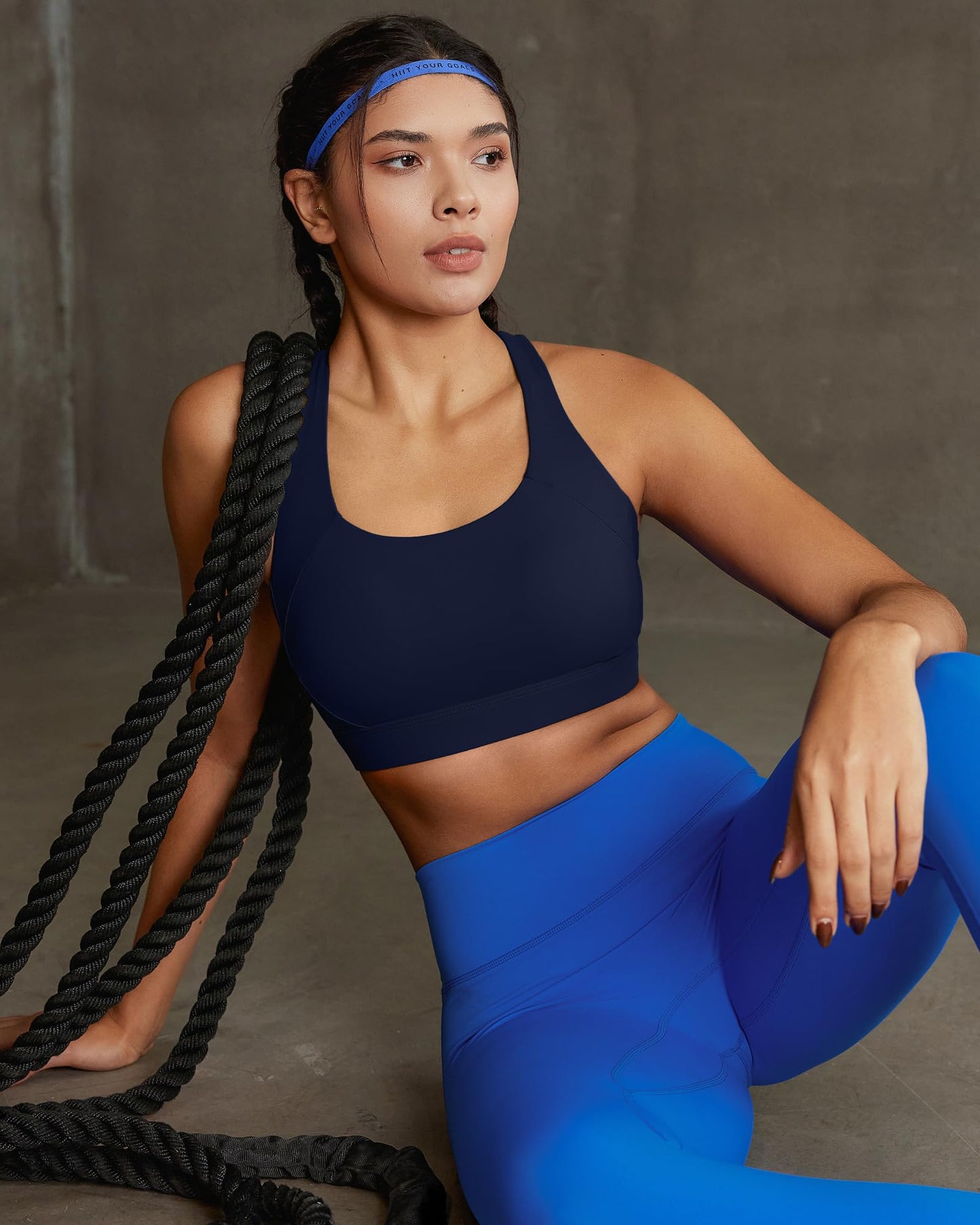 RUNNING GIRL® High Support Molded Cup Sports Bra with Sewn-in Pads