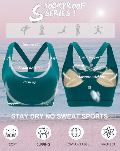 RUNNING GIRL® High-Support Sculpt Sports Bra - Fixed Molded Cups